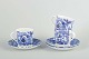 Gefle, "Blå 
Blomster"
3 coffee cups 
with saucers, 
...