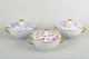 Bing & 
Grøndahl, 
bouillon cups 
with lids, 
1960s.

