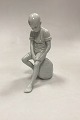 Royal 
Copenhagen 
Blanc de Chine 
Figurine - Boy 
on Stone ...