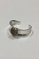 Rudolf Andresen 
Sterling Silver 
Open Armring 
with Stone