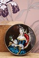 Decorative, French 19th century candy box made of cardboard with brass edges and 
glass on top...