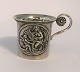 Russia. Silver 
cup with handle 
(84). Height 5 
cm. ...