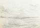 Niels Prip 
Hansen – 
Landscape, 
Vosnæs
Drawing.
