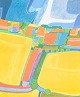 Buster Bruun 
(b. 1929)
Landscape.
Color 
lithograph.