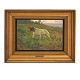 Simon Simonsen, 
1841-1928, oil 
on canvas. 
Pointer with 
...