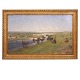 Gotfred Rode, 
1862-1937, oil 
on canvas. 
Large landscape 
...
