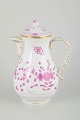 Meissen, “Pink 
Indian”
Coffee pot, 
early 20th 
century.