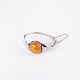 Osted Antik & Design presents: Silver and amber bangle with unique design