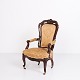 Antique 
Armchair - 
Rococo Style - 
Mahogany & 
Floral ...