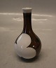 Nils Thorsson Miniature Vase brown and white glaze 11 cm Royal Copenhagen Art 
Pottery