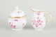 Holloháza, 
Hungary
Creamer and 
lidded sugar 
bowl, ...