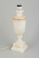L'Art presents: Italian alabaster table lamp, mid-20th century.