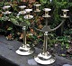 Pair of Danish 
Jugend 
three-armed 
candlesticks in 
brass, ...