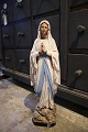 Fine, old 
French Madonna 
figure in 
painted plaster 
with ...