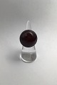 Danam Antik 
presents: 
Georg 
Jensen Sterling 
Silver Ring No. 
90 C (Red Brown 
Agate)