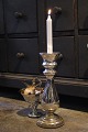 K&Co. presents: LARGE French 19th century candlestick in Mercury glass with fine patina. Height: 32cm.