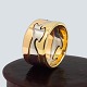 Antik 
Damgaard-
Lauritsen 
presents: 
Georg 
Jensen, Nina 
Koppel; Fusion 
ring, three 
rings made in 
18k, gold, 
white ...