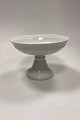 Royal Copenhagen White Fan Footed Bowl No. 11549