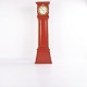 Longcase Clock / Bornholm Clock – Red Painted – Carved ...