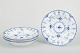 L'Art presents: Royal CopenhagenBlue Fluted Half Lace, model 1/566Set of four deep plates, 1980s.