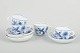 L'Art presents: Meissen – “Blue Onion”Set of four demitasse cups with saucers, late 19th century.