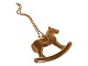 Antik K 
presents: 
Georg 
Jensen Golden 
Christmas
Ornament - 
Rocking horse