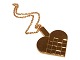 Antik K 
presents: 
Georg 
Jensen Golden 
Christmas
Ornament - 
Braided heart