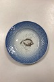 Danam Antik 
presents: 
Bing and 
Grøndahl Blue 
Tone Fish Plate 
motif 3 Plaice 
No. 716 - 
CHIPED/WORN