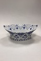 Danam Antik 
presents: 
Royal 
Copenhagen Blue 
Fluted Full 
Lace Fruit 
Basket/Oval 
Bowl No. 1059