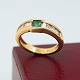 Antik 
Damgaard-
Lauritsen 
presents: 
Ring in 
18k gold set 
with diamonds 
and emerald