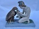 Reutemann Antik presents: Royal Copenhagen Biscuit figure: Ganymede with Jupiter's eagle