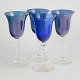 L'Art presents: Gullaskruf Glasbruk, set of 4 champagne glasses.