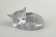 L'Art presents: Royal Copenhagen, sleeping cat figurine.