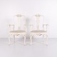 Osted Antik & Design presents: A Pair of Armchairs – Neo Rococo Style – White Painted With Decorative Details – ...