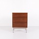 Osted Antik & Design presents: Chest of Drawers With 3 Drawers – Walnut – Metal Legs – Skovby Møbelfabrik