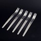 L'Art presents: Arne Jacobsen for Georg Jensen. Modernist AJ cutlery.Five dinner forks in stainless steel.