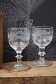 K&Co. presents: Antique mouth-blown Oak Leaf port wine glass from Holmegaard glassworks...