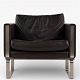 Roxy Klassik presents: Hans J. Wegner / Carl Hansen & Son.CH 101 - Armchair in dark brown, patinated ...