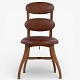 Roxy Klassik presents: Vilhelm Lauritzen.'Musician's chair' with a frame in patinated oak and an adjustable ...