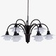 Roxy Klassik presents: Poul Henningsen / Louis Poulsen.PH 1/1 - 'Bombardement' chandelier with 9 arms in ...