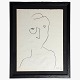 Roxy Klassik presents: Mogens Andersen.Original drawing in black frame. Signed. 1996.1 pc. in stock