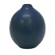 Aabenraa Antikvitetshandel presents: Saxbo, Denmark, blue glazed stoneware vase. Signed Eva Stæhr Nielsen. H: ...