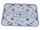 Antik K presents: Blue Fluted Full LaceRare extra flat tray from 1898-1923