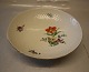 Klosterkælderen presents: 223 Bowl on foot, (medium) 7 x 20 cm (428) B&G Saxon Flower Creme porcelain