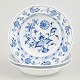 L'Art presents: Meissen, Blue Onion deep plates, set of 3.