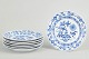 L'Art presents: Meissen, Blue Onion plates, set of salad 7.
