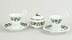 L'Art presents: Meissen, Vine Leaves, coffee cups with saucers and sugar bowl.