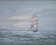 Nielsen, Verner (1910 - ) Denmark: Marine with sailing ...