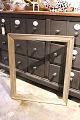 K&Co. presents: Antique 19th century wooden frame with original old silver plating and fine patina. 74x63.5cm...