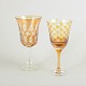 L'Art presents: Set of 2 Bohemian red wine glasses.